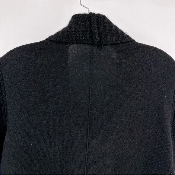360 Cashmere 100% Cashmere Cardigan Black Size L - Picture 6 of 9